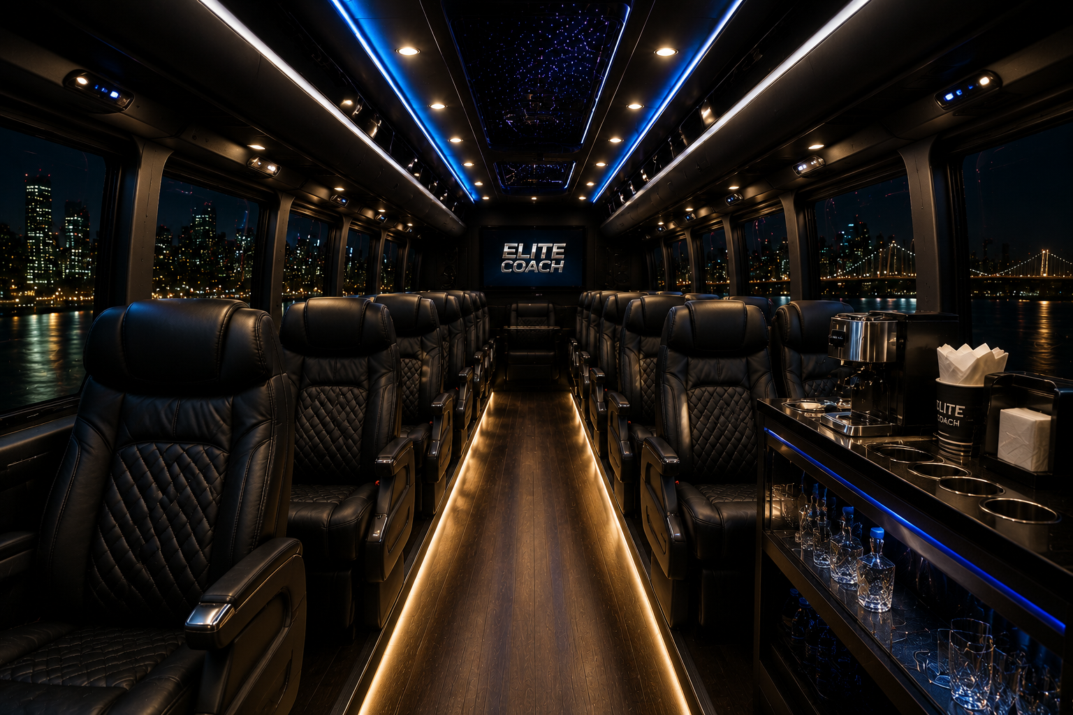 Elete Coach captain-seat interior